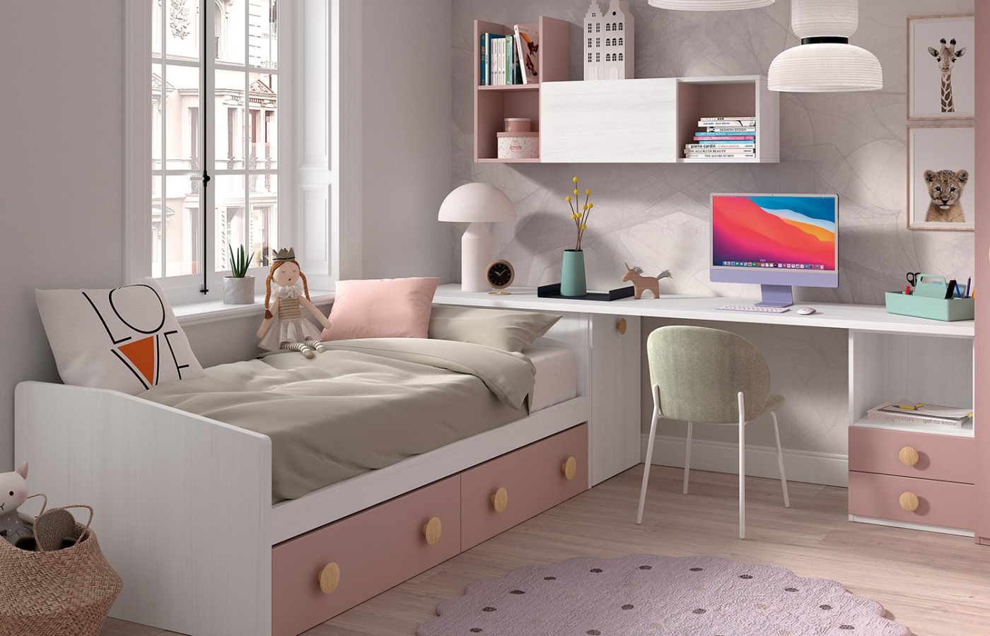Fotografía de un dormitorio infantil