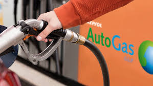 Fotografía de un surtidor de gas liquado para vehiculos con inyección GLP