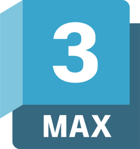 Logotipo del popular 3ds max de Autodesk.